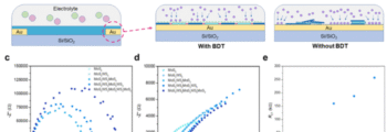 Cross-linking forming networks and heterostructures